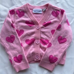 The Children's Place Pink Heart Sweater